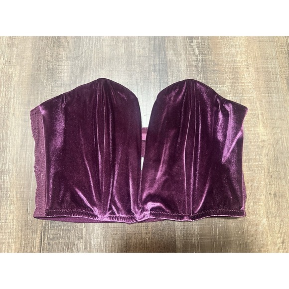 Victorias Secret Purple Strapless Small - Picture 1 of 3